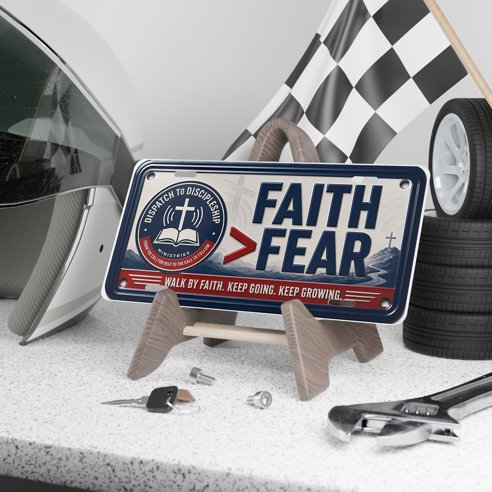 Miniature : Faith over Fear | License Plate