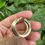 Thumbnail: 9ct gold square edged hoops