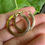 Thumbnail: 9ct gold square edged hoops