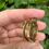 Thumbnail: 9ct gold square edged hoops