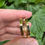 Thumbnail: 9ct gold square edged hoops