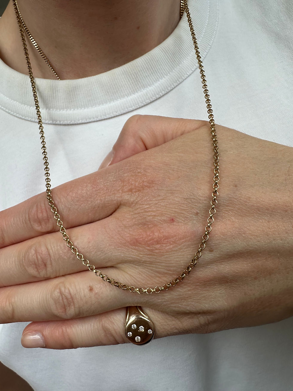 Thumbnail: 9ct gold belcher chain