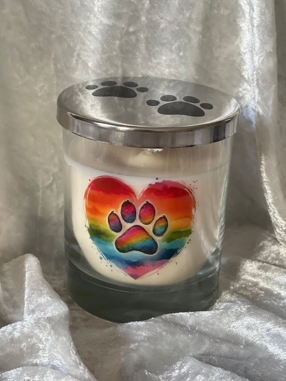 Love lives on in my Heart Candle