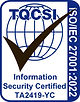 ISO 27001:2022 International Information Security Management certification mark