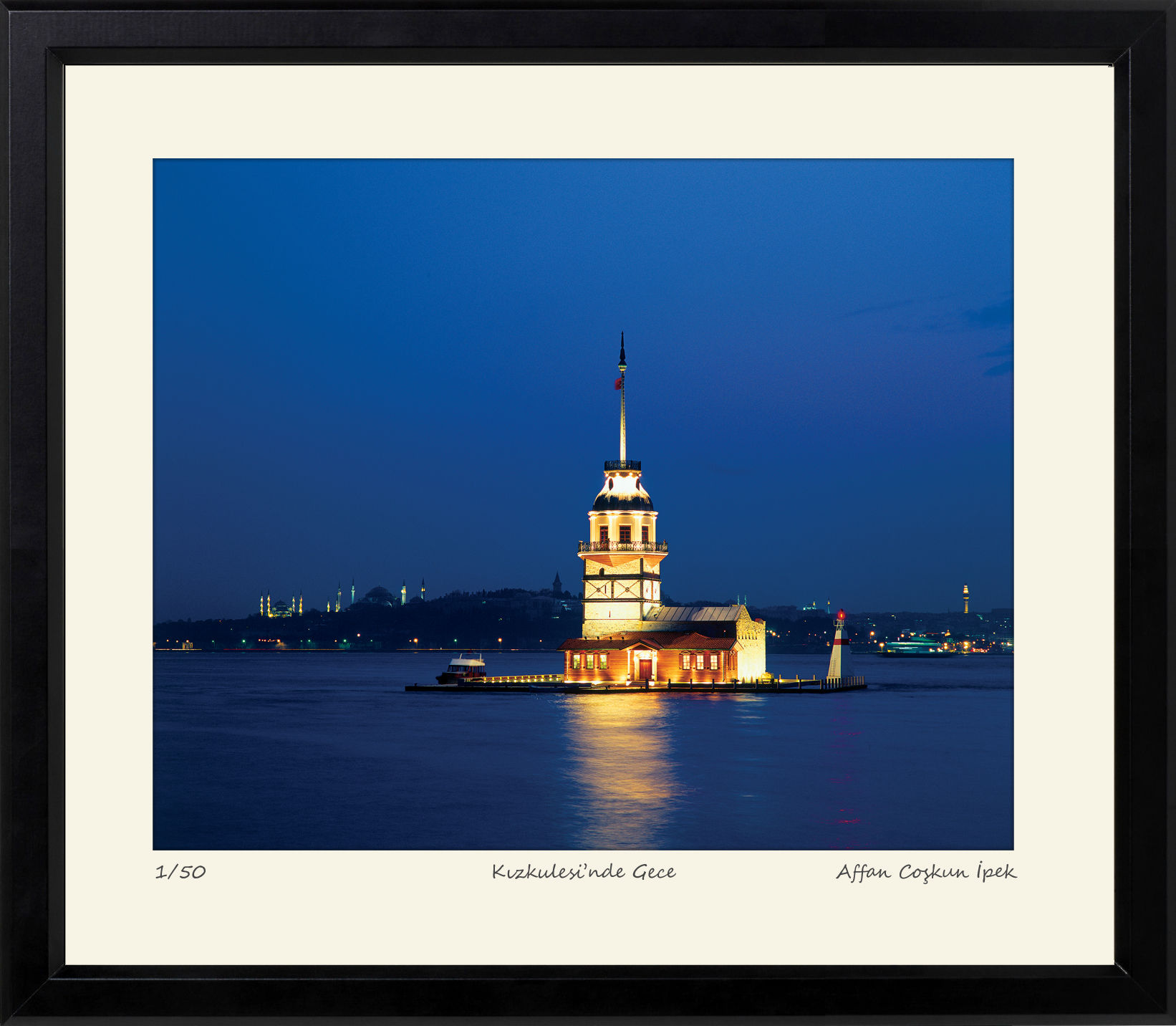 Kızkulesi'nde Gece || Edisyon Baskı Fotoğraf