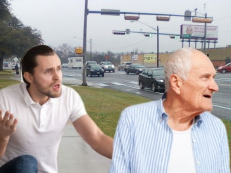 Old Fart Not Even Grateful Passerby Walked in the Mud to Save His Life