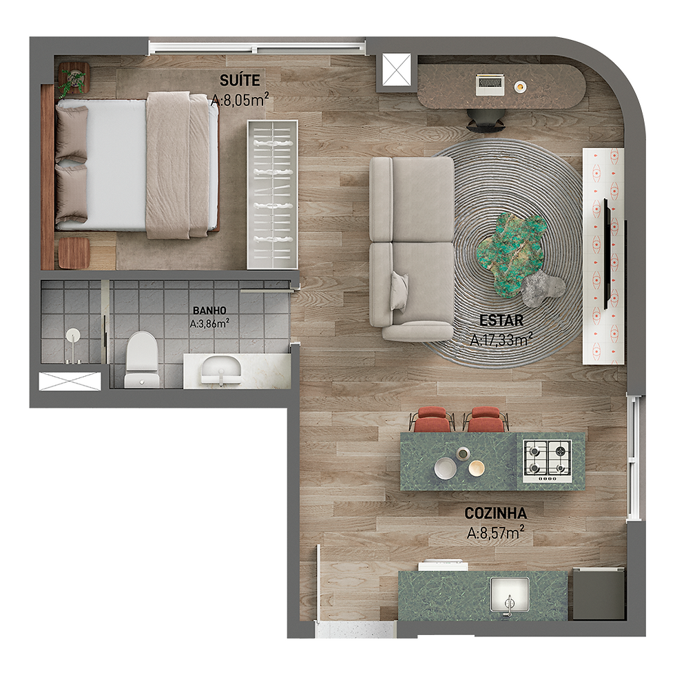 Ondular planta 44m2