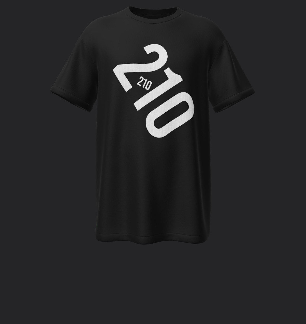 Crew T-Shirt BLACK 210 CORE