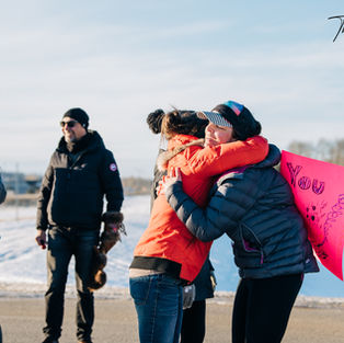 Jessica Leska (She Runs North) finishes her solo 200km adventure in Fort McMurray to showcase the beauty of the Wood Buffalo region in Northern Alberta