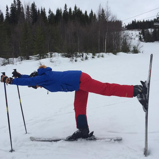 Snow yoga