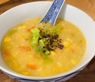 Sopa de Polenta com Milho