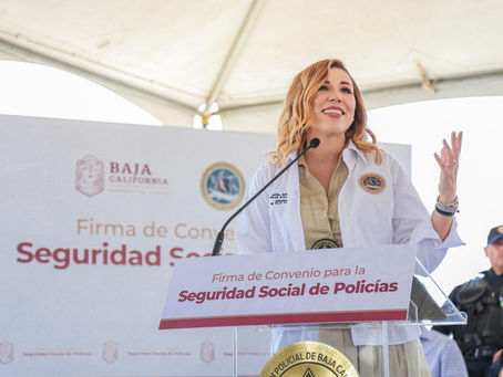 GARANTIZA MARINA DEL PILAR SEGURIDAD SOCIAL PARA POLICÍAS DE BAJA CALIFORNIA