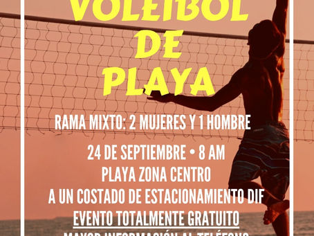 REALIZARÁ EL IMDER "TORNEO DE BARRIOS VOLEIBOL DE PLAYA" EL PRÓXIMO SÁBADO