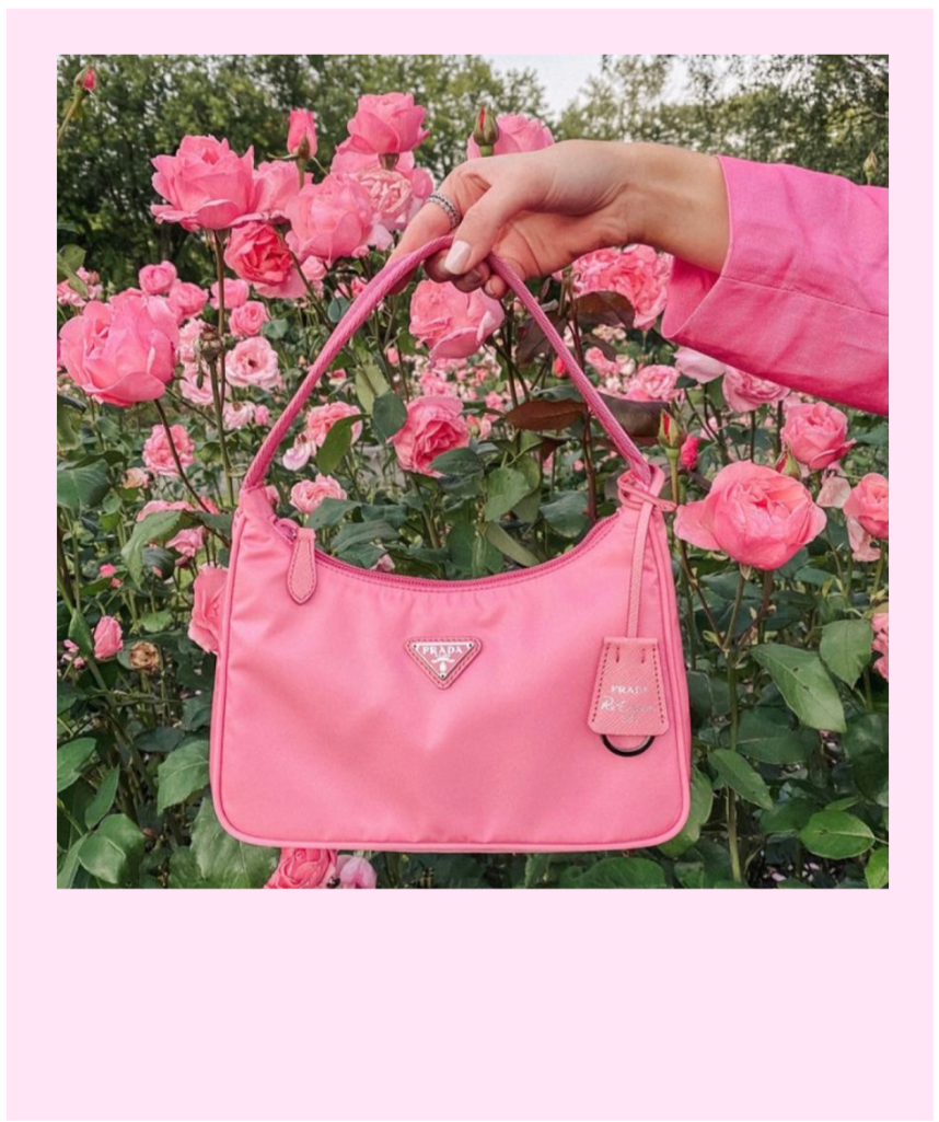 prada pink mini bag