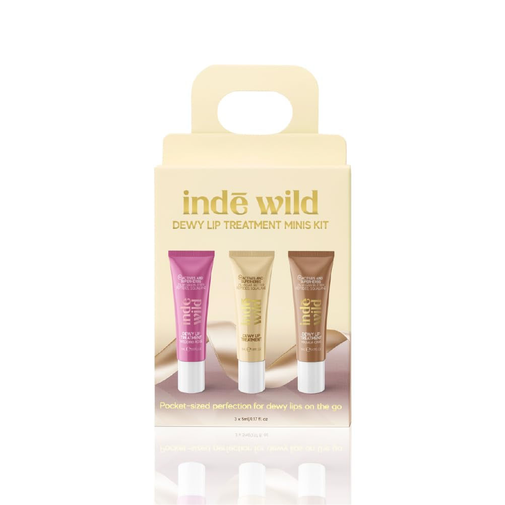 indē wild Lip Kit Minis | Dewy, Hydrating, Not Sticky, Plumping Lip Treatment...