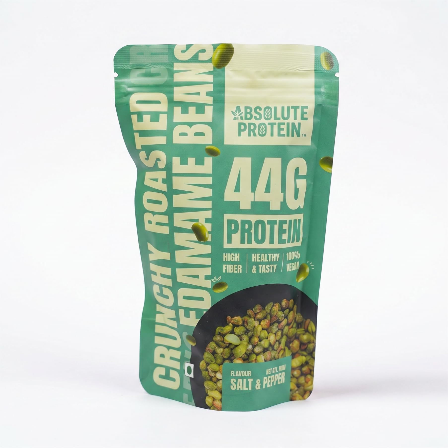 Absolute Protein Crunchy Roasted Edamame Beans | High Protein Vegan Snack | G...