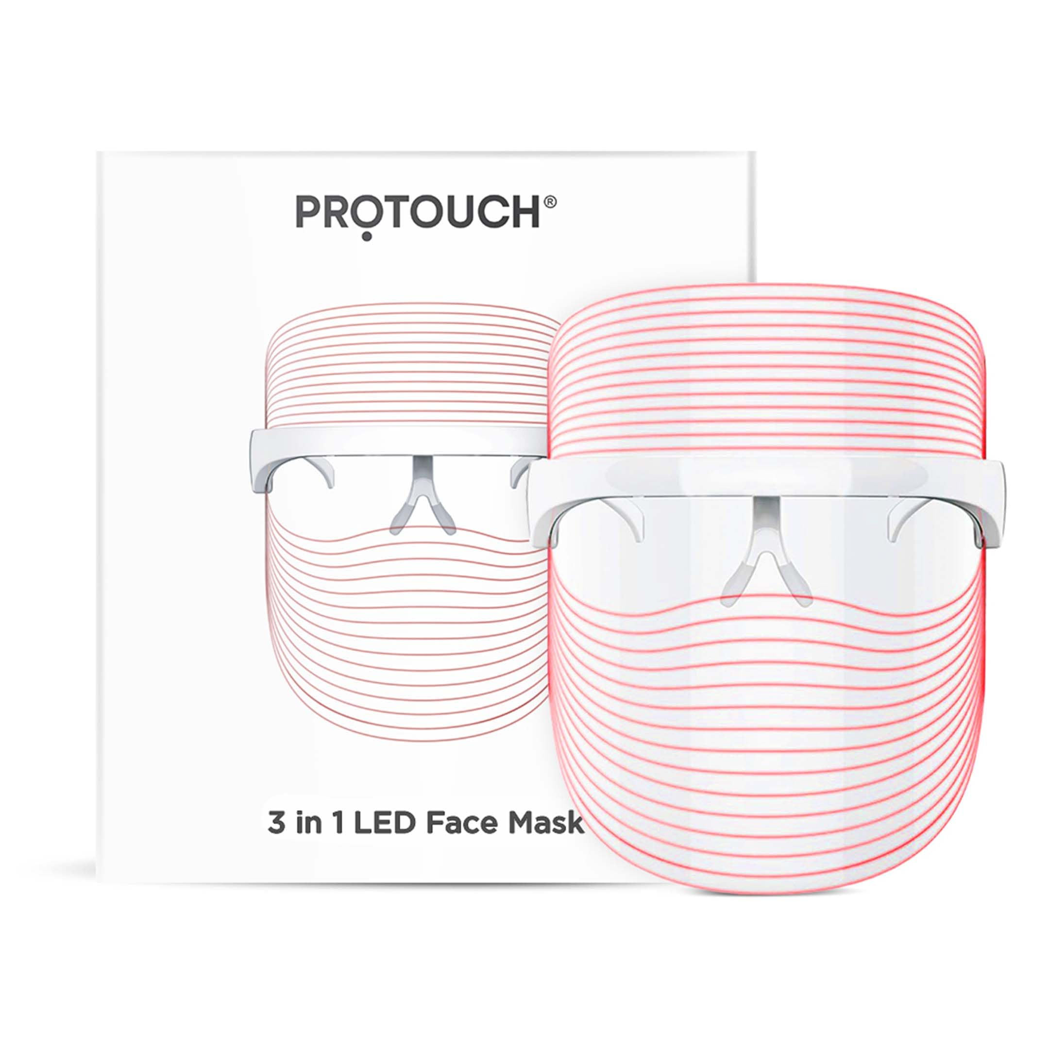 PROTOUCH 3 in 1 LED Face Mask | For Glowing & Clear Skin | Anti Acne & Anti A...