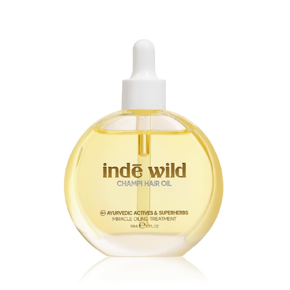 indē wild Champi Hair Oil With Rosemary Oil, Brahmi, Amla, Bhringraj | Ayurve...
