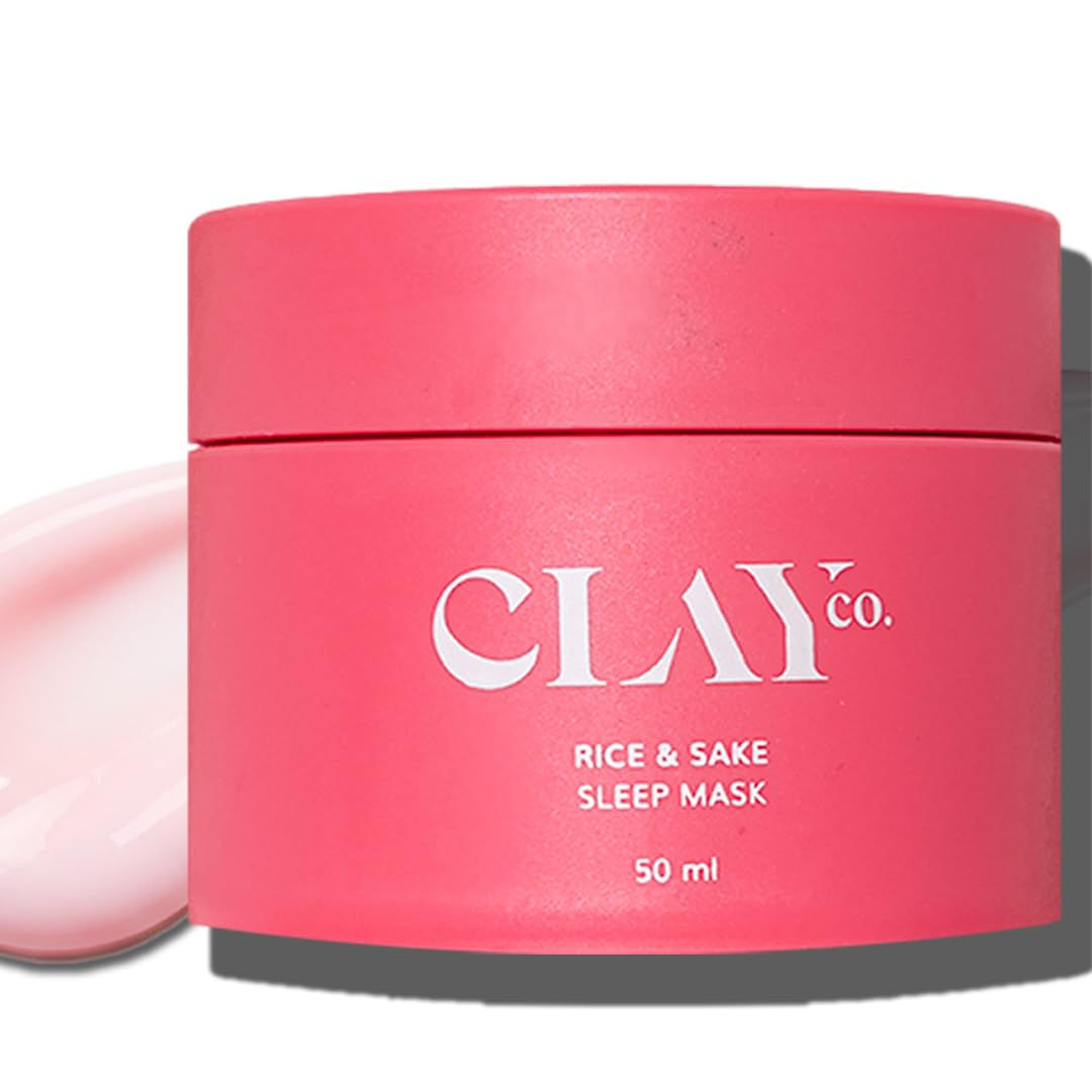 Clayco Hydrating Rice & Sake Sleep Mask | Clay Face Mask for Glowing Skin | J...
