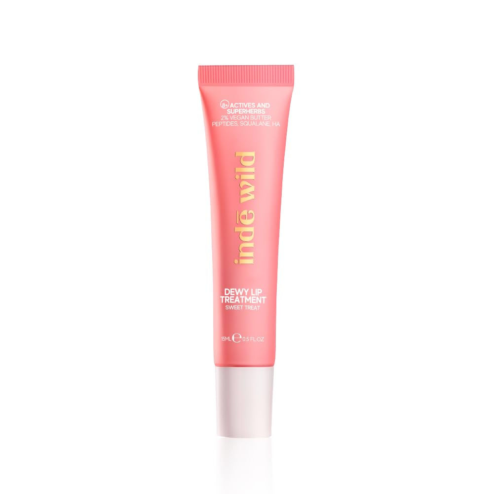 indē wild Dewy Lip Treatment Sweet Treat | Pink Tint | Non-Sticky | Lip tint,...