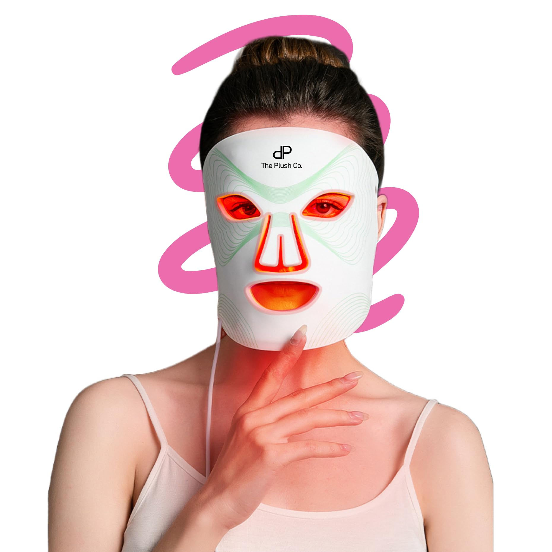 LED Light Therapy Silicone Face Mask Ultra Lite (150gram) | FDA Approved, Wat...