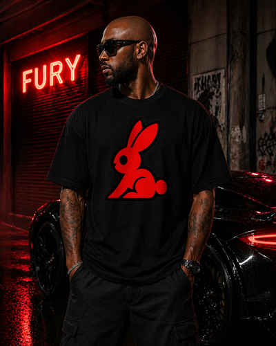 Mens Fury Graphic Tee | Lucky Hare Clothing