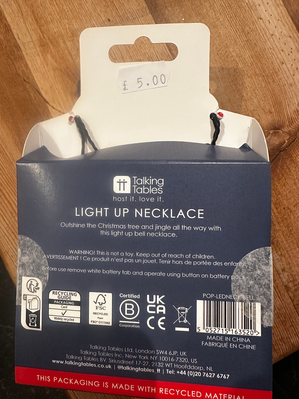 Thumbnail: Light Up Jingle Necklace
