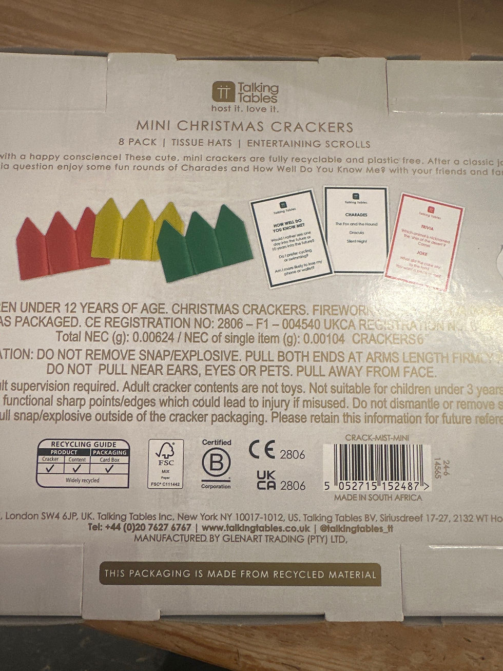 Thumbnail: Miseltoe mini crackers
