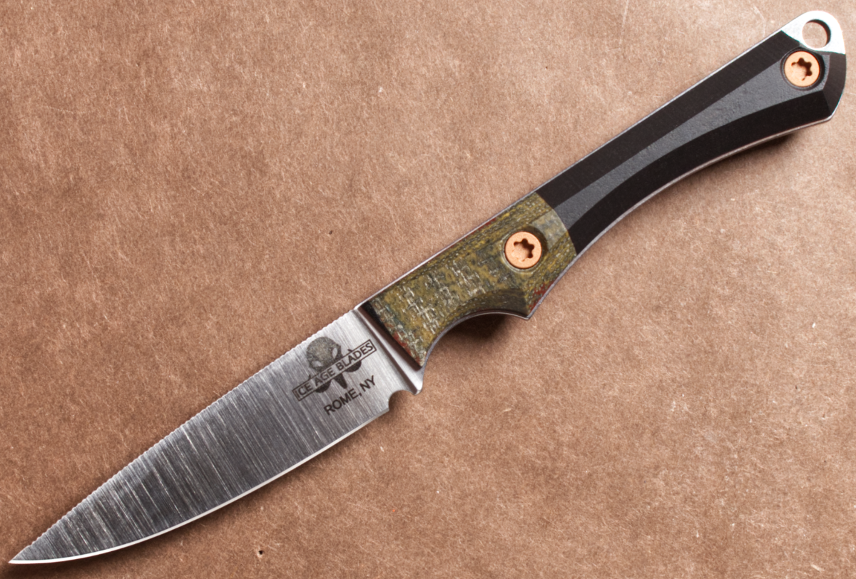 Slim Scout - AEB-L, Richlite Micarta Split, Stonewashed, Kydex