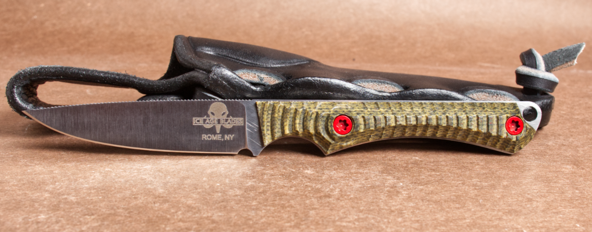 Slim Scout - CPM MagnaCut, Textured OD Green Micarta, Satin