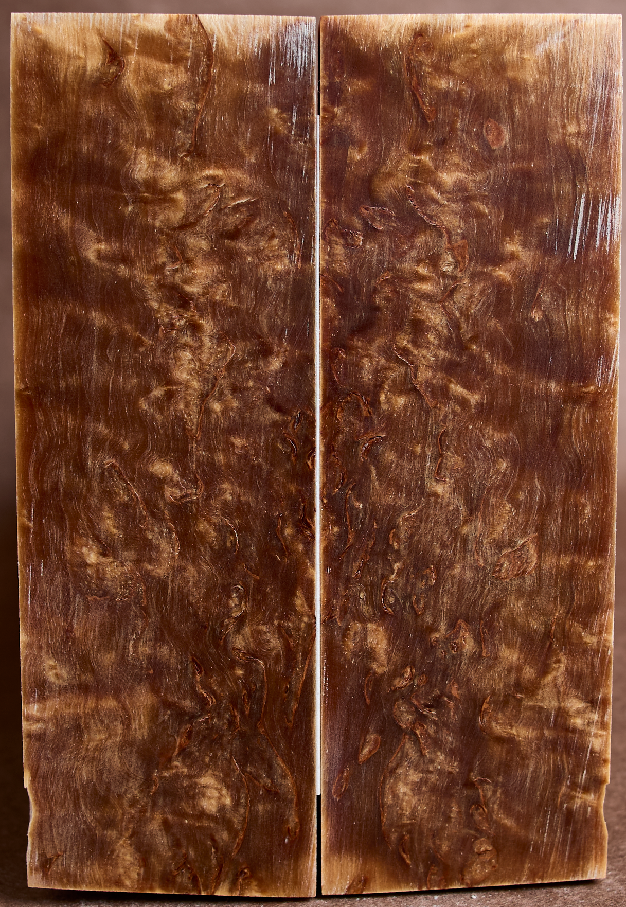5" x 1.75" x 0.31" W-10 Stabilized Karelian Birch Scales 261256