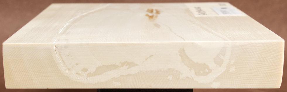 Thumbnail: 5 x 3.9 x 0.68" Interior Mammoth Tusk Block 260841
