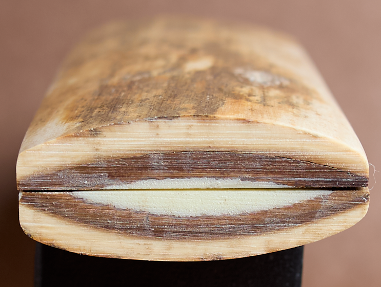 Thumbnail: 5" x 1.75" Stabilized Mammoth Tusk Bark Scales 261364