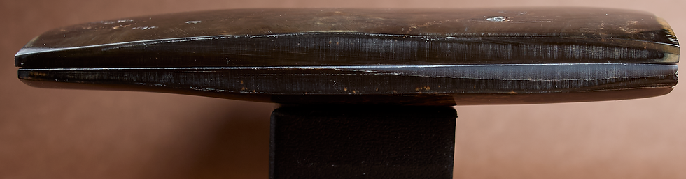 Thumbnail: 5.25" x 1.7" Stabilized Mammoth Tusk Bark Scales 261399