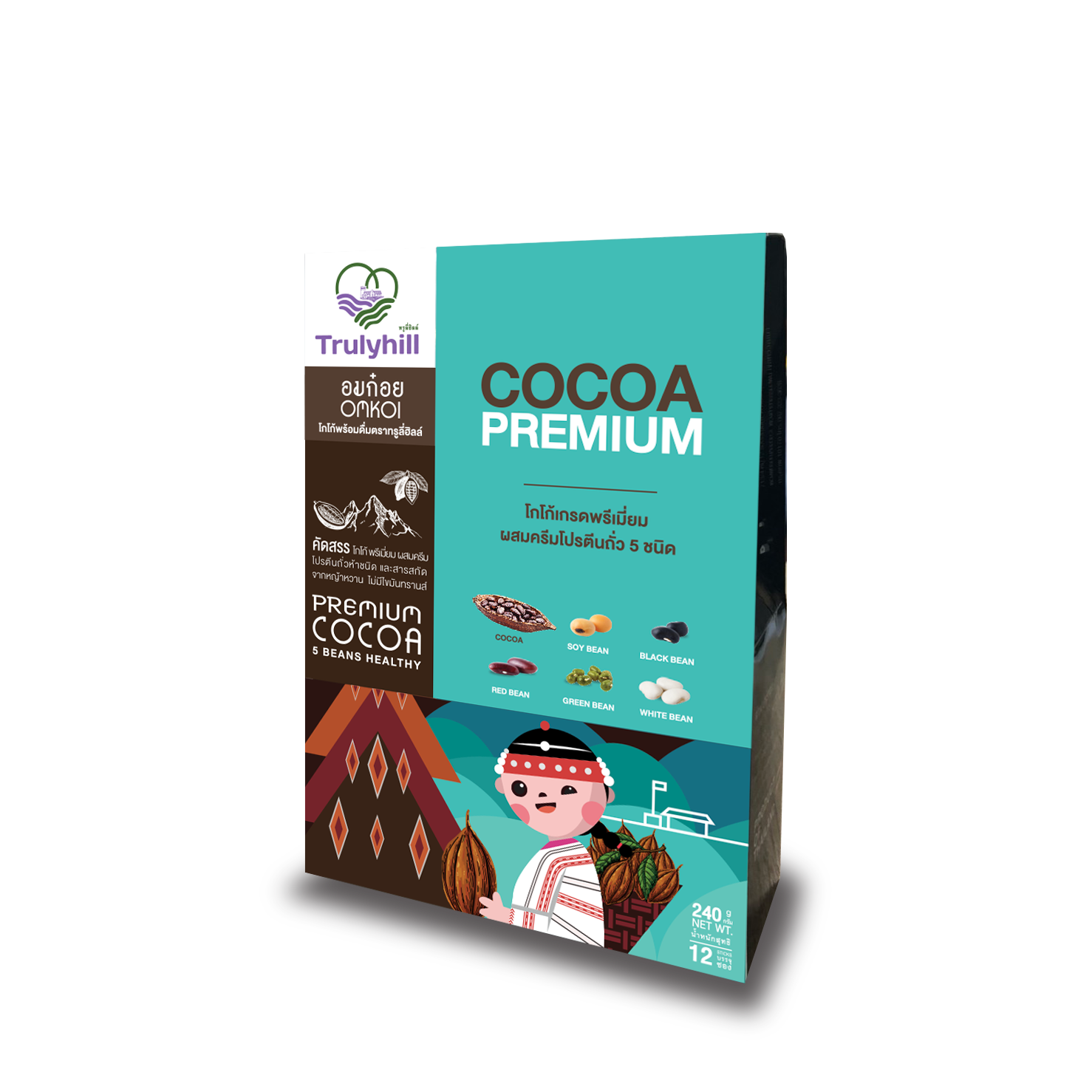 Trulyhill Cocoa โกโก้พร้อมดื่ม - 12 ซอง