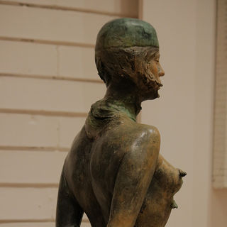 Bronze sculpture made by the italian artist Giuseppe Tirelli, now at the Bargello Art Gallery in Siena