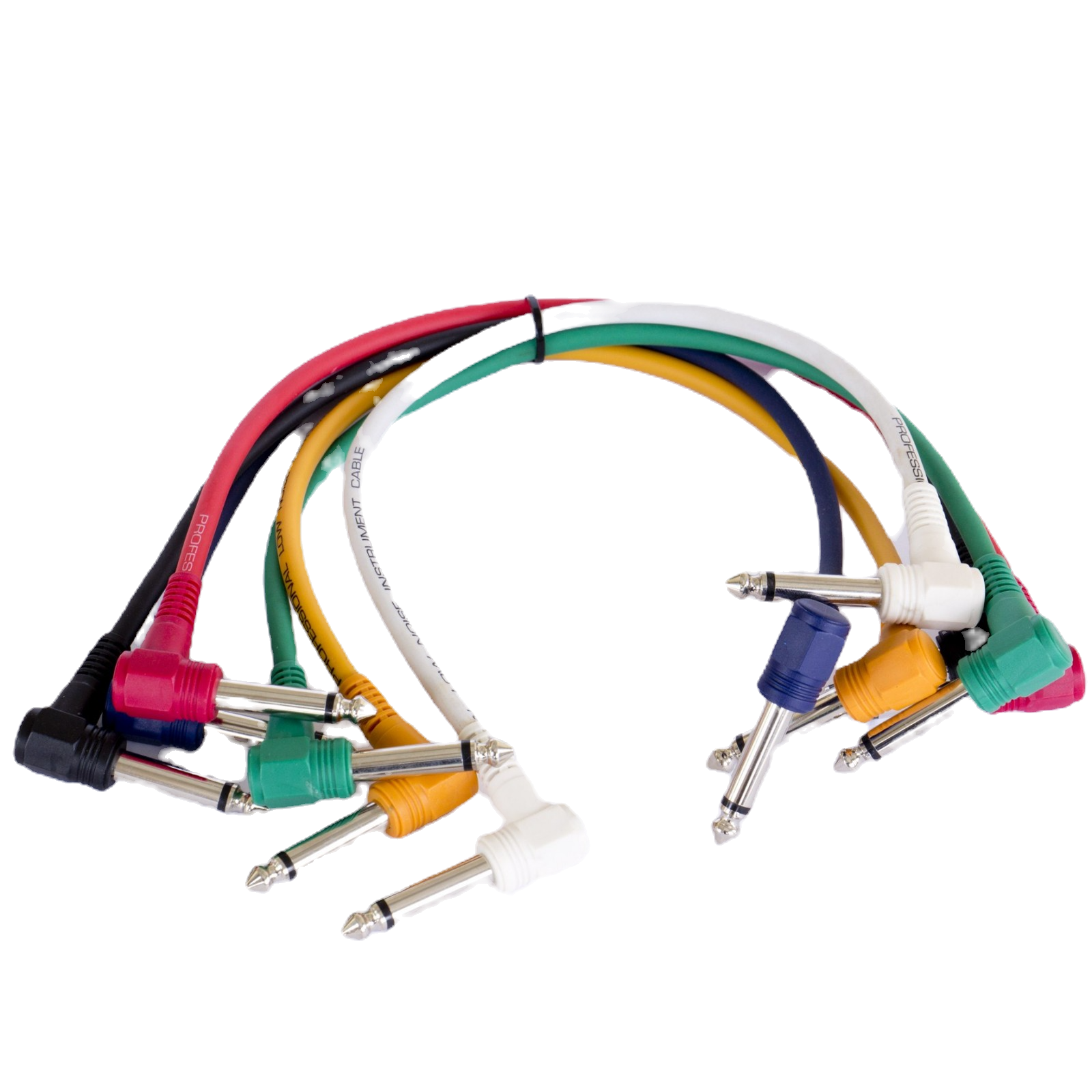 Set of 6 cables with different colors