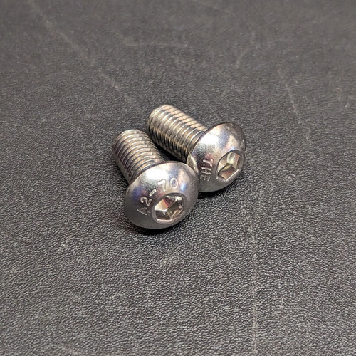 Stainless Mirror Bolts (Qty 2) M10x1.5x20mm Ride On Gear