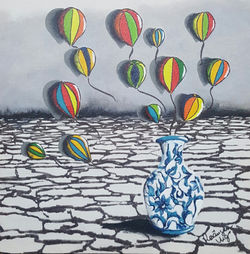 Acrílico sobre tela painel