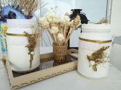 potinhos e lavabo e banja dani com palitinhos