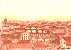 Lápis de cor sobre papel