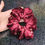Thumbnail: Chouchou / scrunchie  Velours Étoilé bordeaux (classique)
