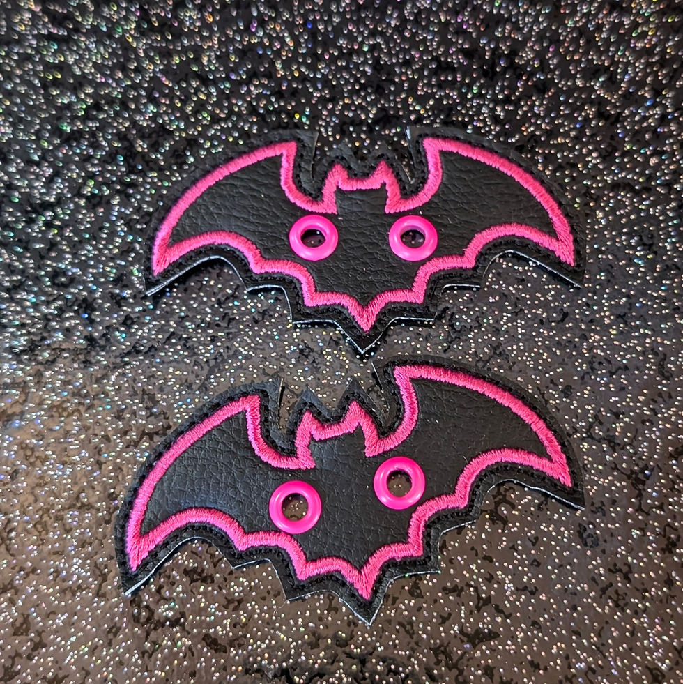 Thumbnail: Déco de lacets: chauve-souris centrales (au choix)