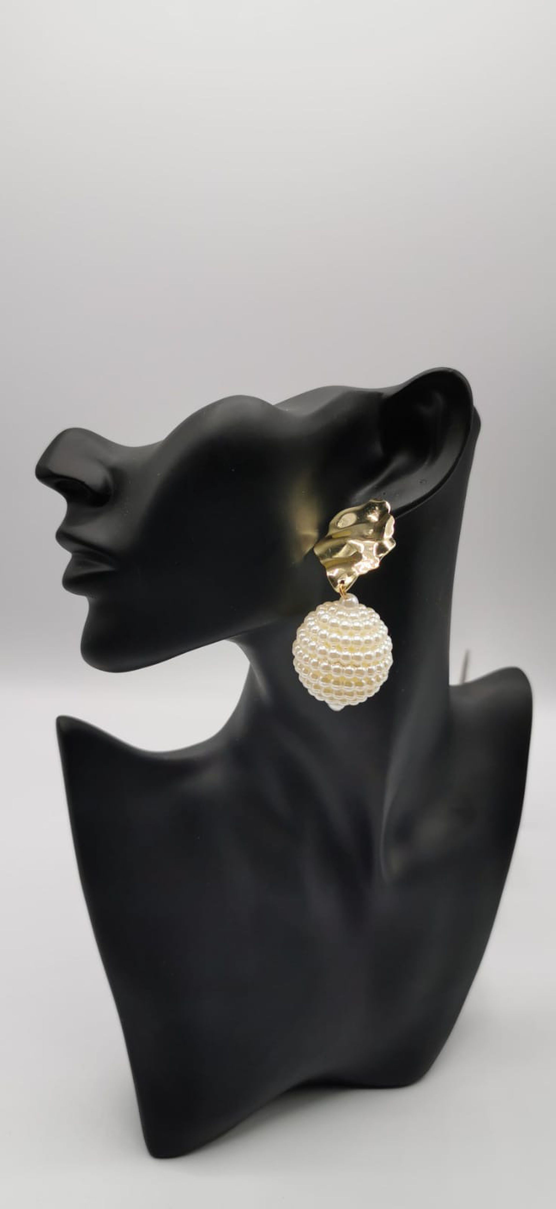 Boucles d'oreilles boules de perles 0204BORH