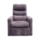 Poltrona reclinable pana Gris