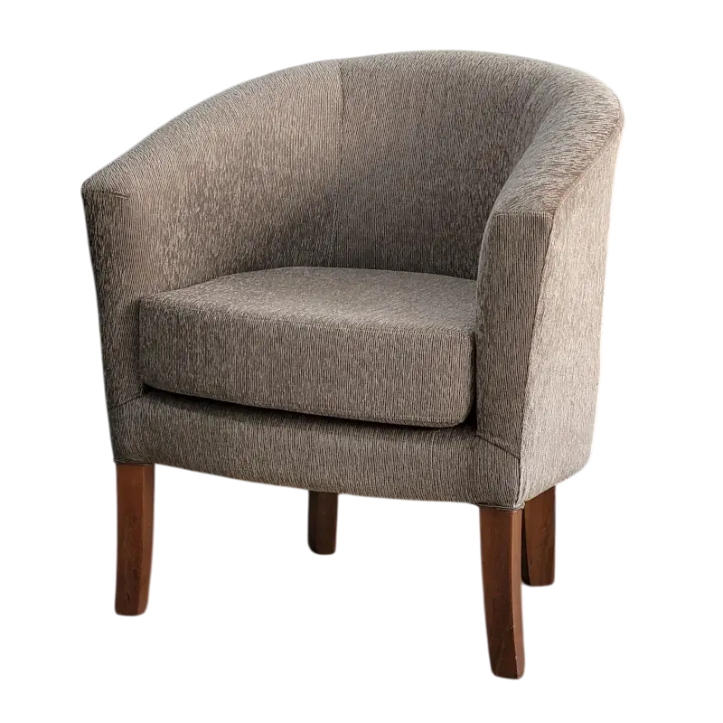 Miniatura: Sillón poltrona de un cuerpo Ámbar en chenille beige ideal para living o dormitorio.