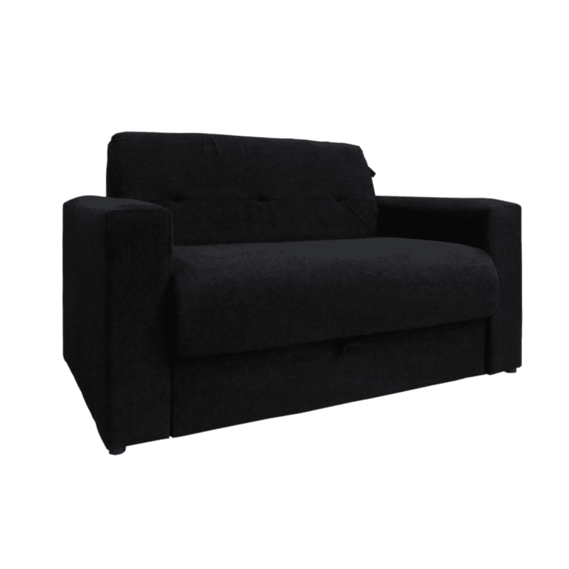 Miniatura: Sofá Cama 1 plaza Chenille Negro