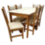 juego de comedor + 6 sillas