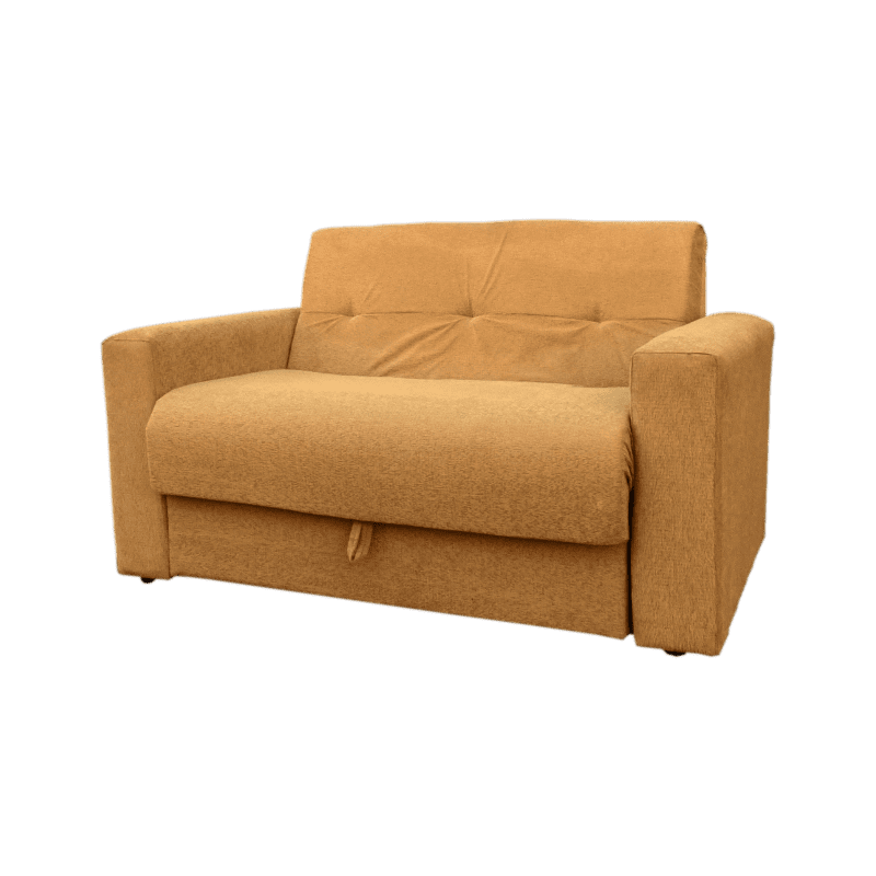 Miniatura: Sofá cama 2 cuerpos chenille camel