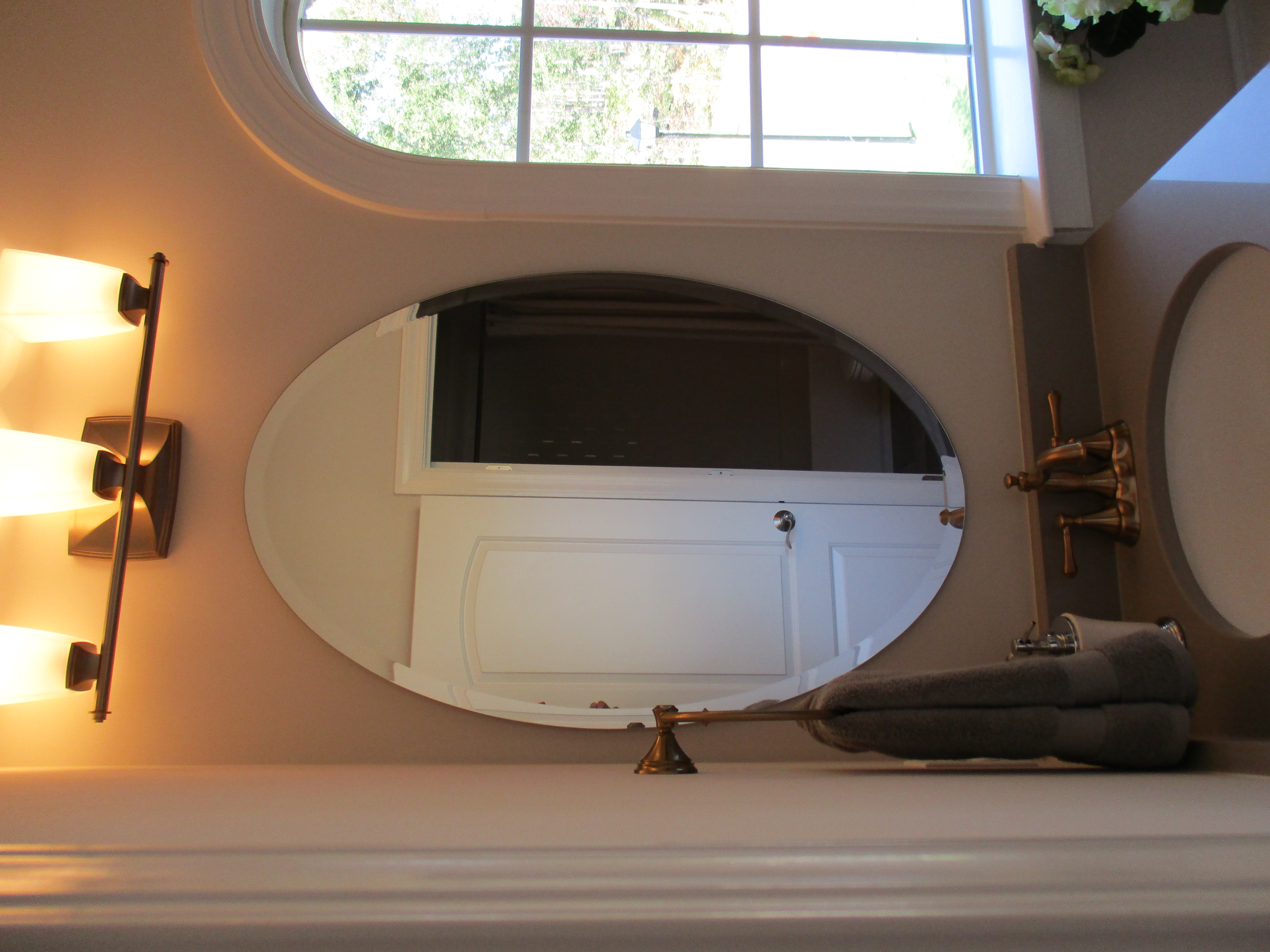 24 x 36 Beveled Oval Mirror